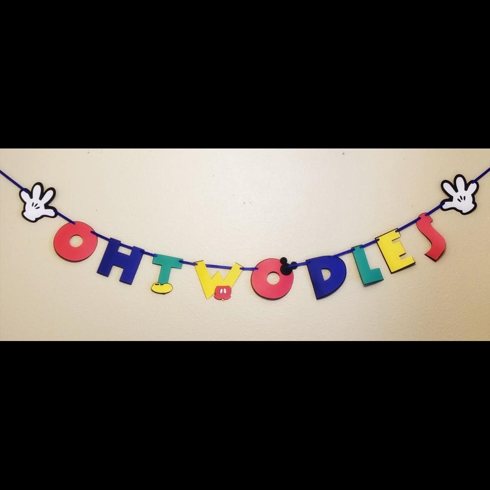 Oh Twodles Birthday Banner